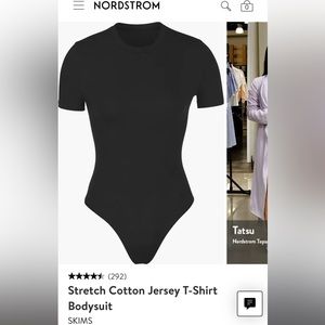 Skims black bodysuit